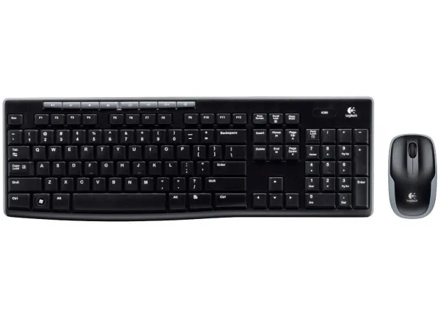 Set Tastatură + Mouse Logitech MK270, Fără fir, Negru