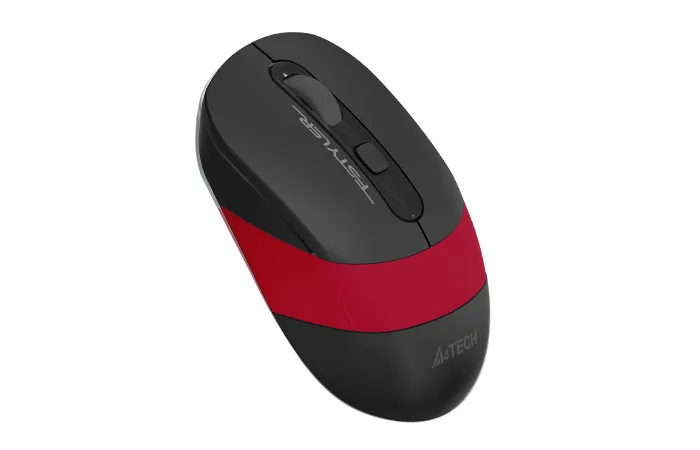Mouse Wireless A4Tech FG10, Negru/Rosu