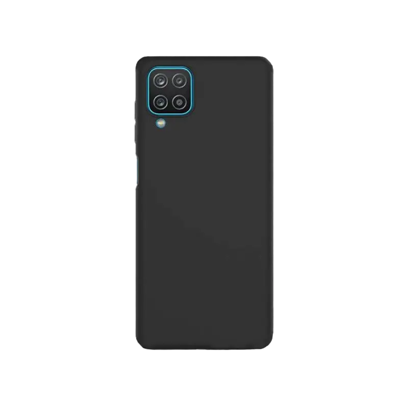 Husă Xcover Galaxy A12 - Soft Touch (Microfiber), Negru