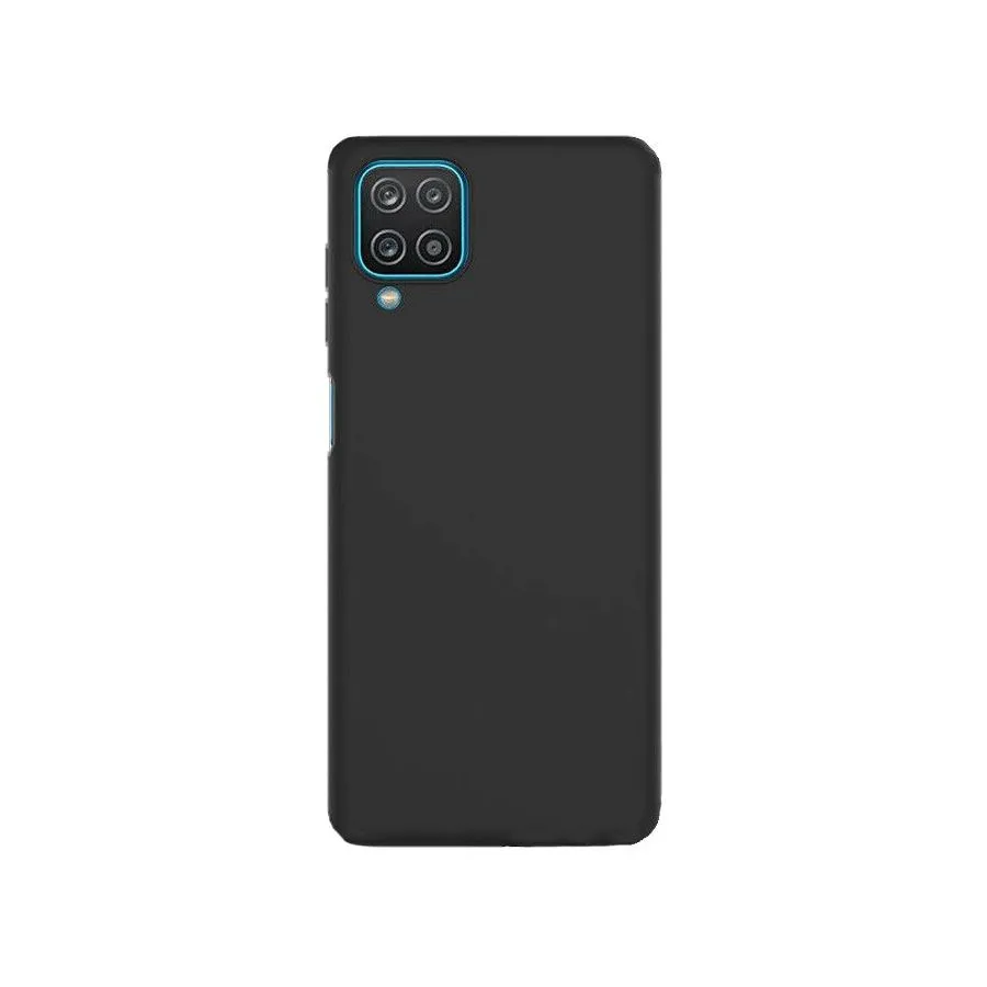Husă Xcover Galaxy A12 - Soft Touch (Microfiber), Negru