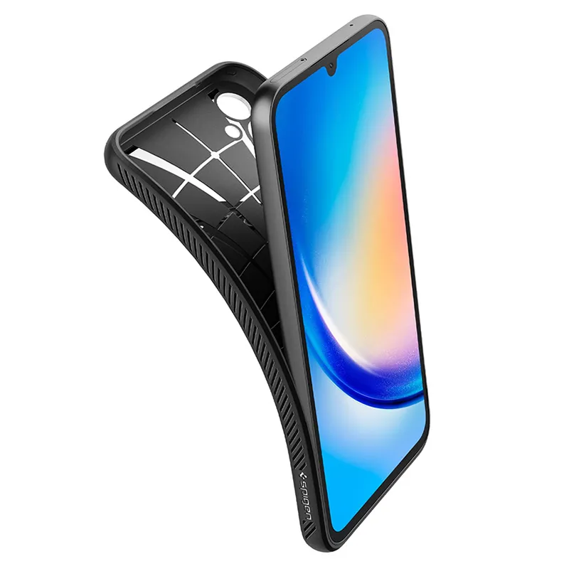 Husă Spigen Samsung A34, Liquid Air, Negru Mat