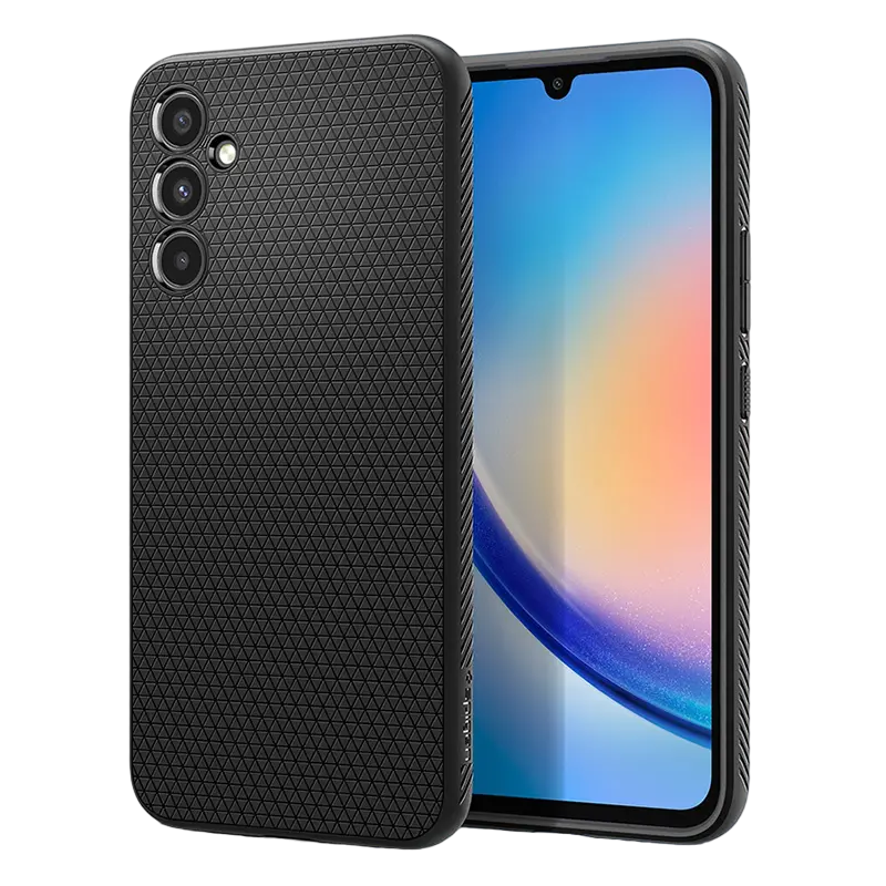 Husă Spigen Samsung A34, Liquid Air, Negru Mat