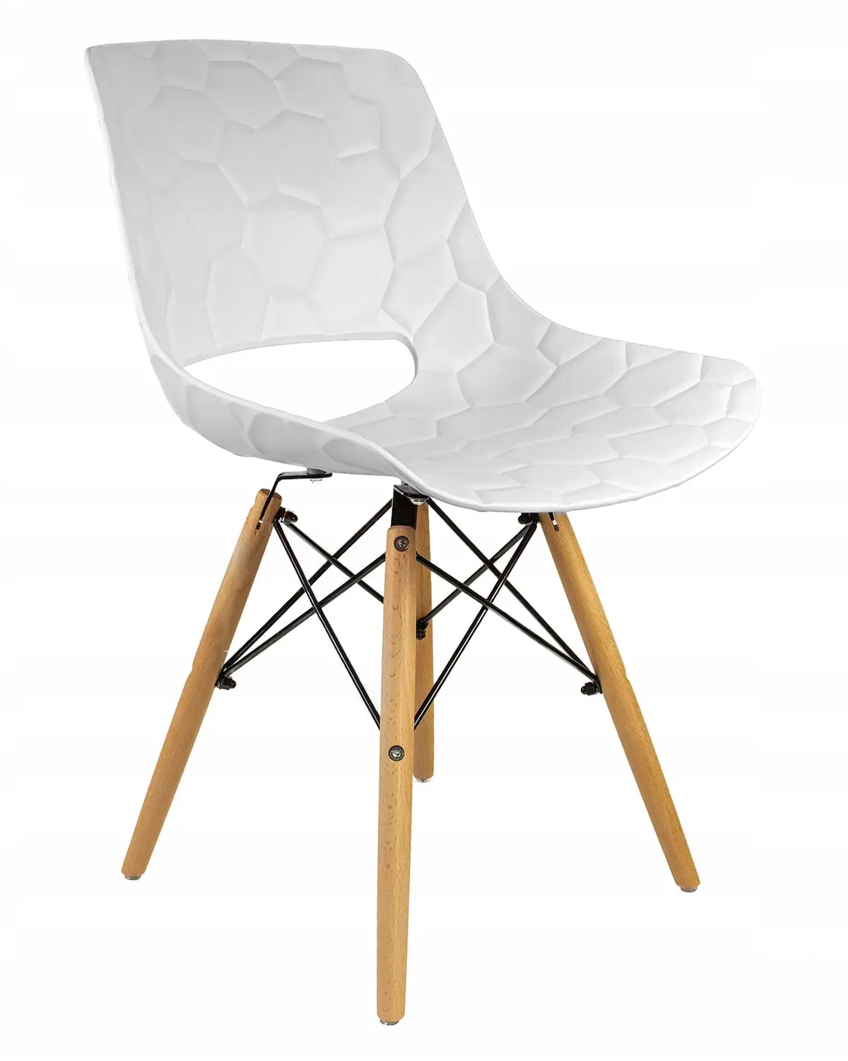 Scaun scandinav JUMI LARS (alb)