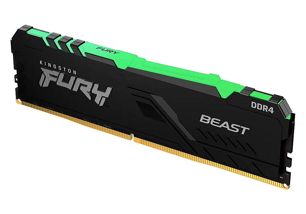 Memorie RAM Kingston FURY Beast RGB, DDR4 SDRAM, 3200 MHz, 8GB, KF432C16BBA/8
