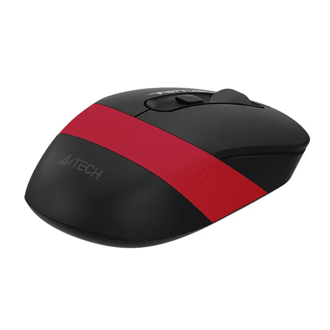 Mouse Wireless A4Tech FG10, Negru/Rosu