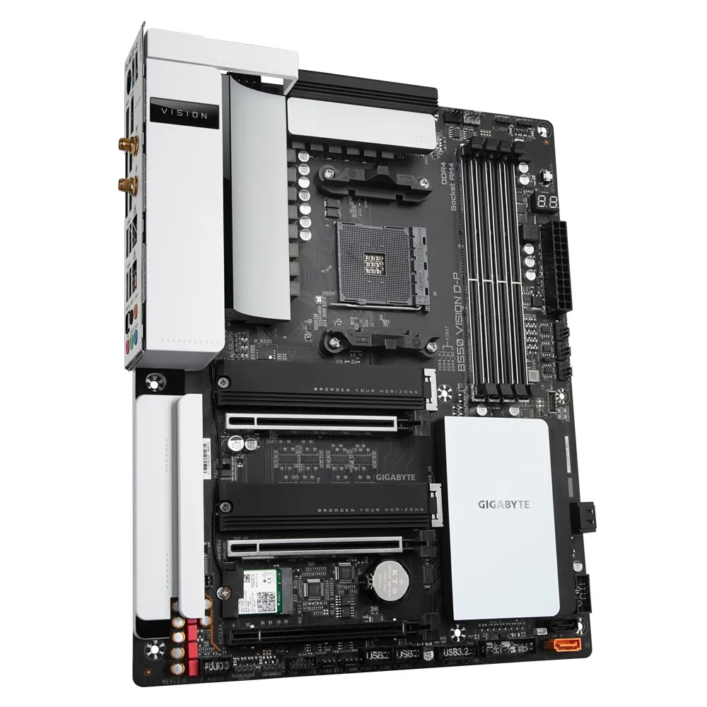 Placă de bază Gigabyte B550 VISION D-P, AM4, AMD B550, ATX