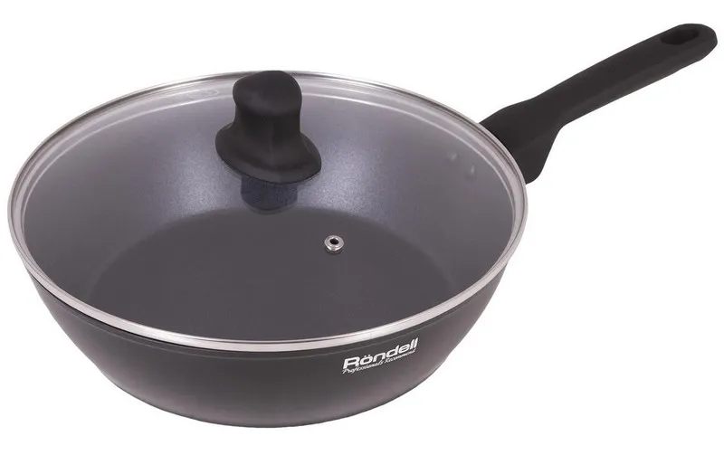 Tigaie adâncă Rondell RDA-1373, 26cm, Negru