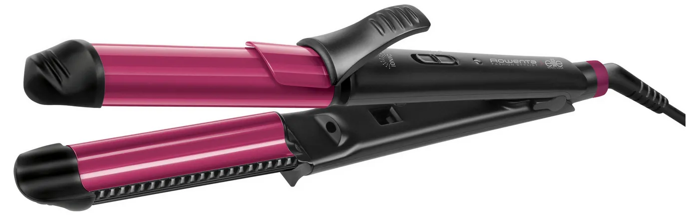 Ondulator de păr Multi-styler  Rowenta Fashion Stylist CF4512F0, Negru | Roz