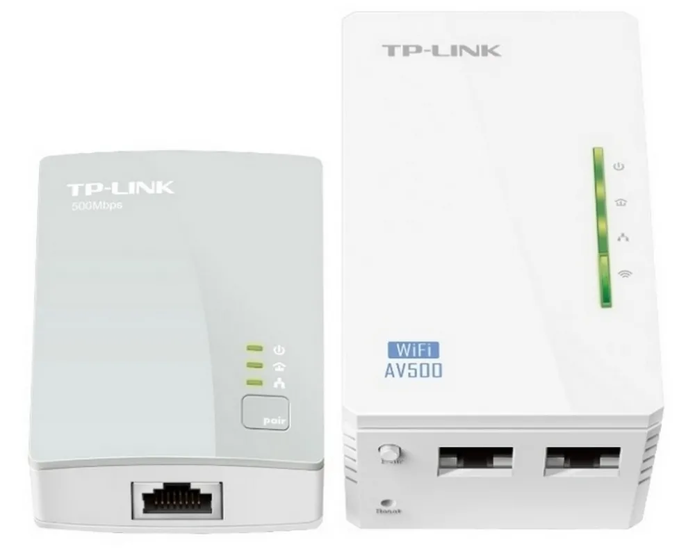 Powerline Adapter  TP-LINK TL-WPA4220, AV600, 600 Mbps, Alb