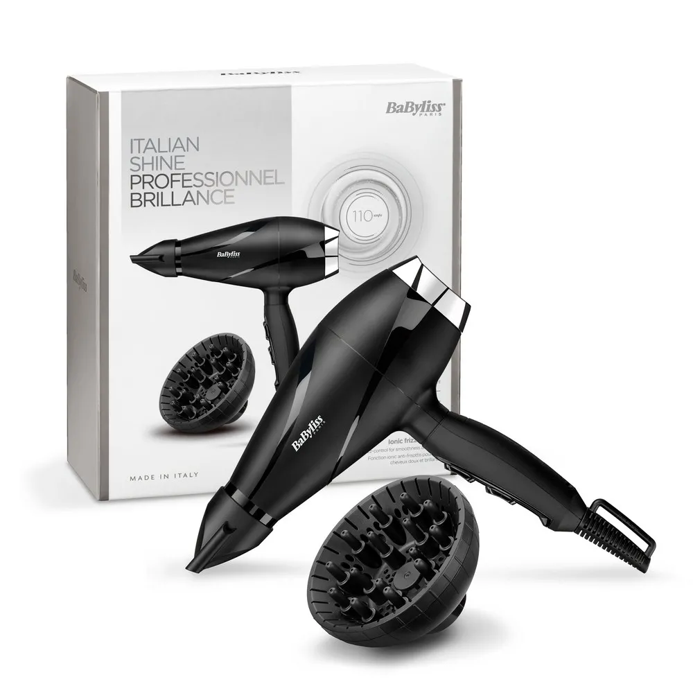 Uscător de păr BaByliss Shine Pro 6713DE, 2200 W, Negru