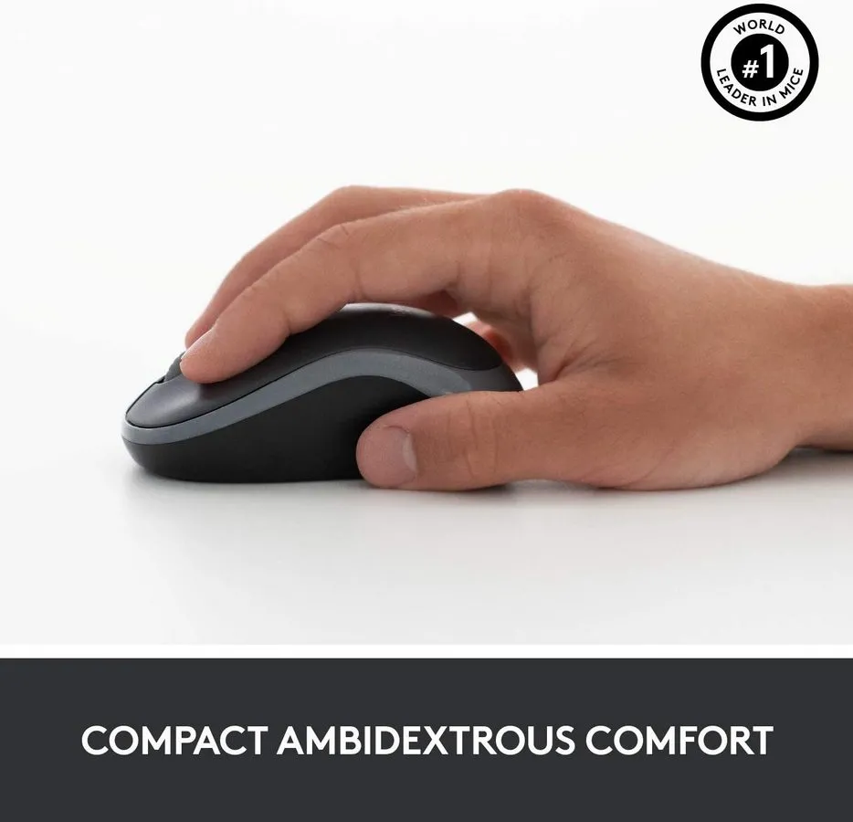 Set Tastatură + Mouse Logitech MK270, Fără fir, Negru