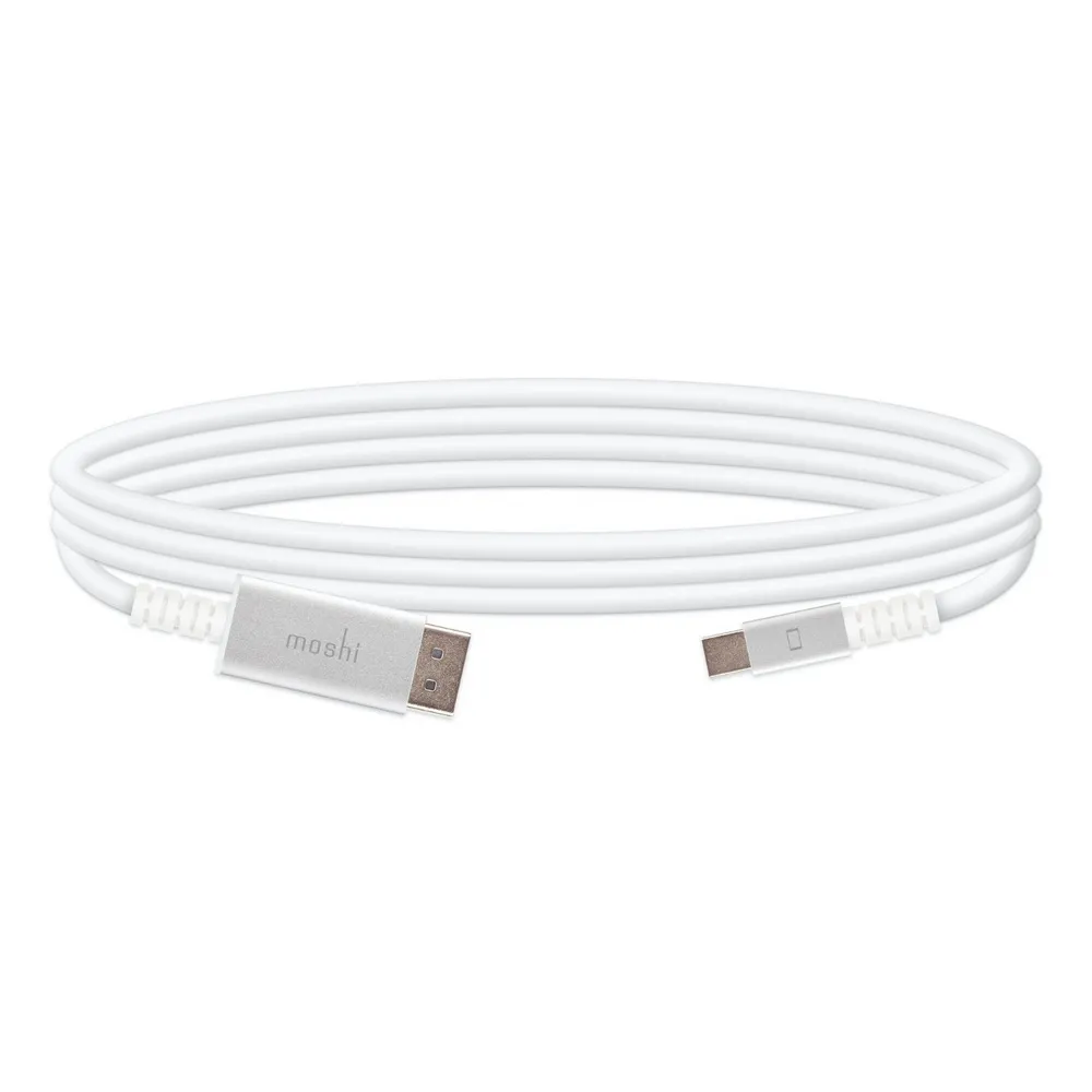 Cablu Video Moshi Mini DisplayPort to DisplayPort Cable, 1,5m, Alb