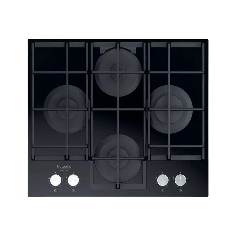 Plită pe gaz Hotpoint-Ariston HAGS 61F/BK, Negru