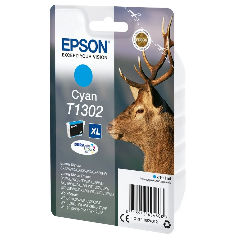 Cartuș de cerneală Epson C13T13024012, 10ml, Cyan