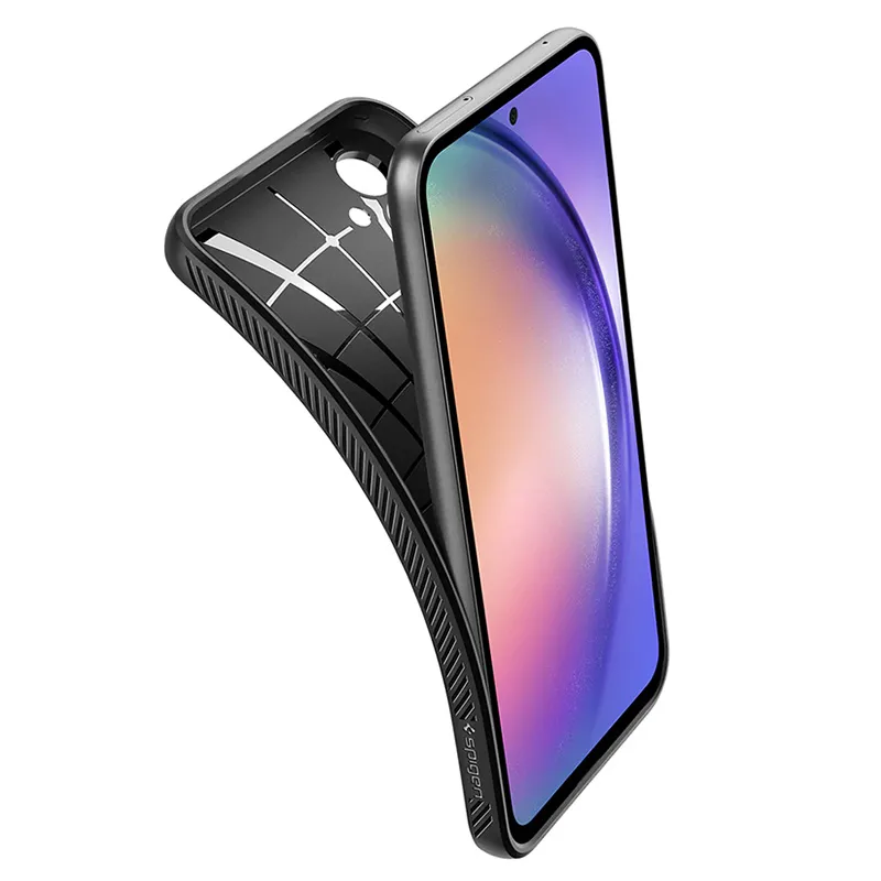 Husă Spigen Samsung A54, Liquid Air, Negru Mat