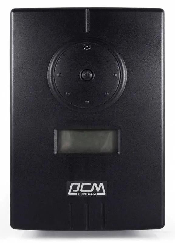 UPS PowerCom INF-1100 1100VA/770W,24Vdc,15A max charge curr.,External Battery Only, 2*Schuko Sockets