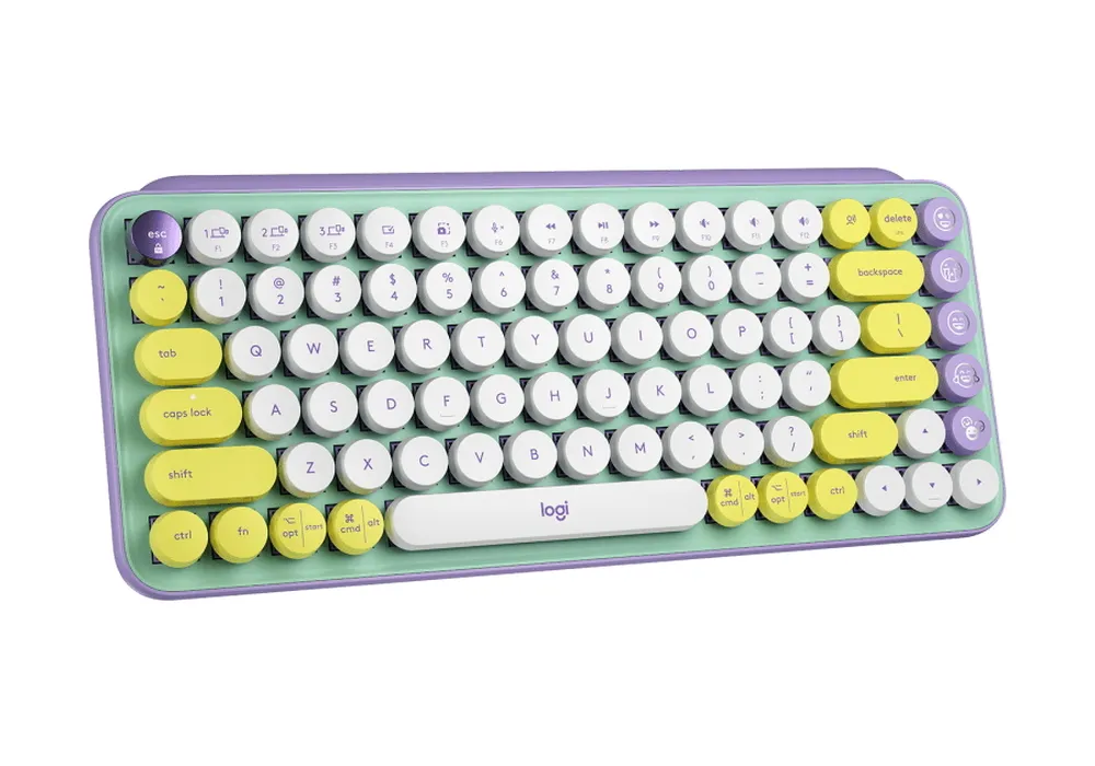 Tastatură Logitech POP Keys, Fără fir, Mentă