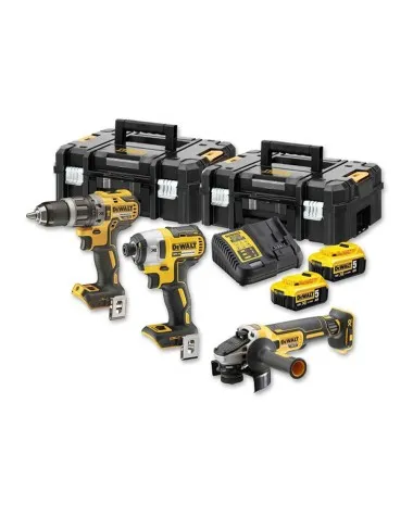 SET DE SCULE CU ACUMULATOR DEWALT DCK384P2T (DCD796+DCF887+DCG405) 18V;2 x 5Ah