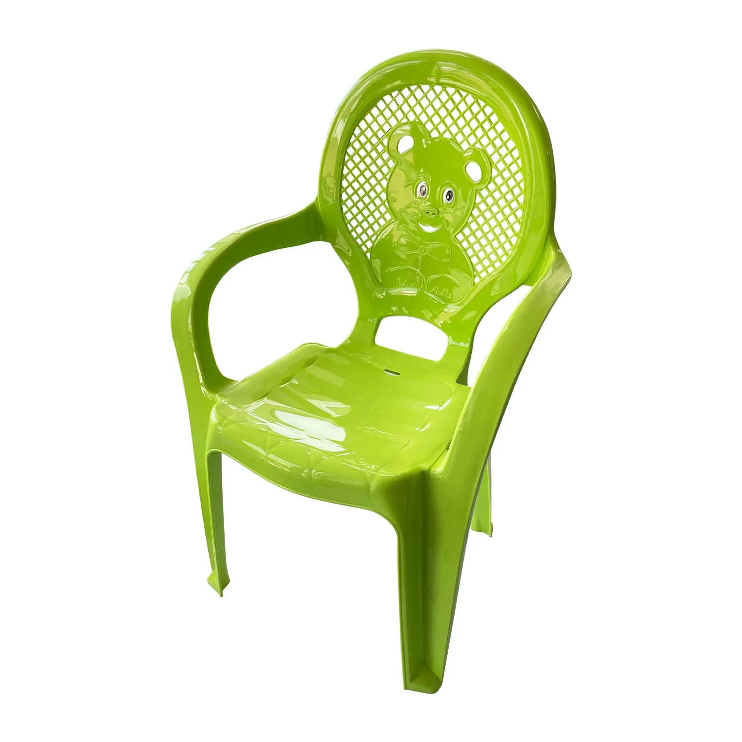 Scaun plastic copii Violeta - urs (verde)