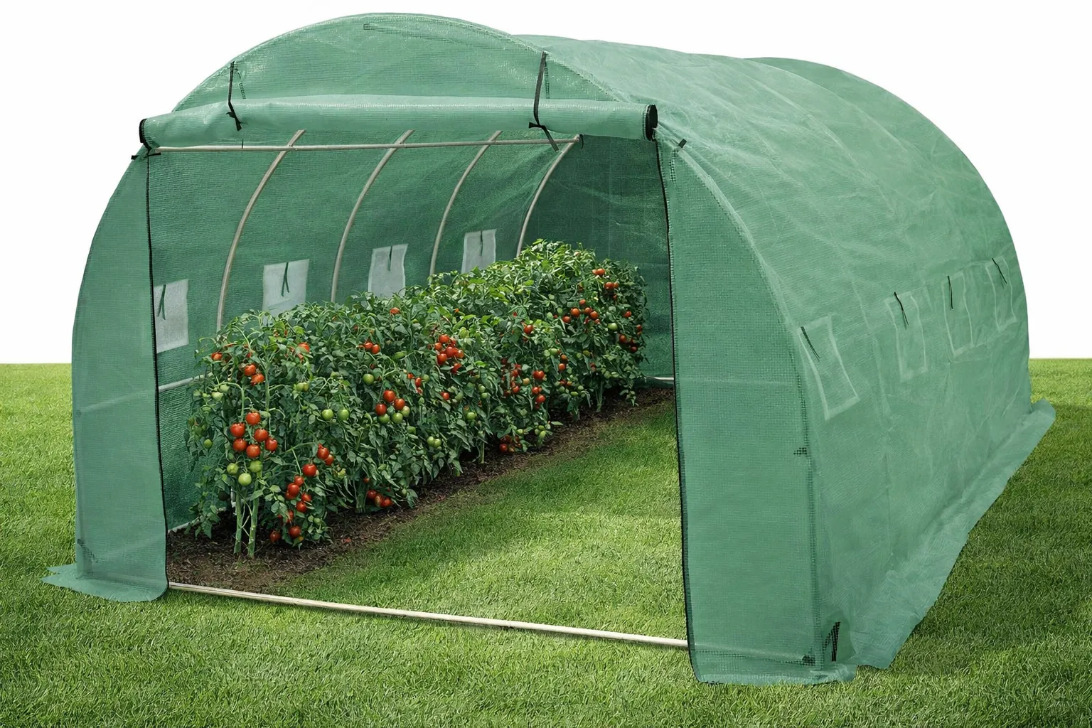 Sera de gradina TECHNOWORKER 632 VERDE 6x3x2 m 200 g/m2 UV-filtru       