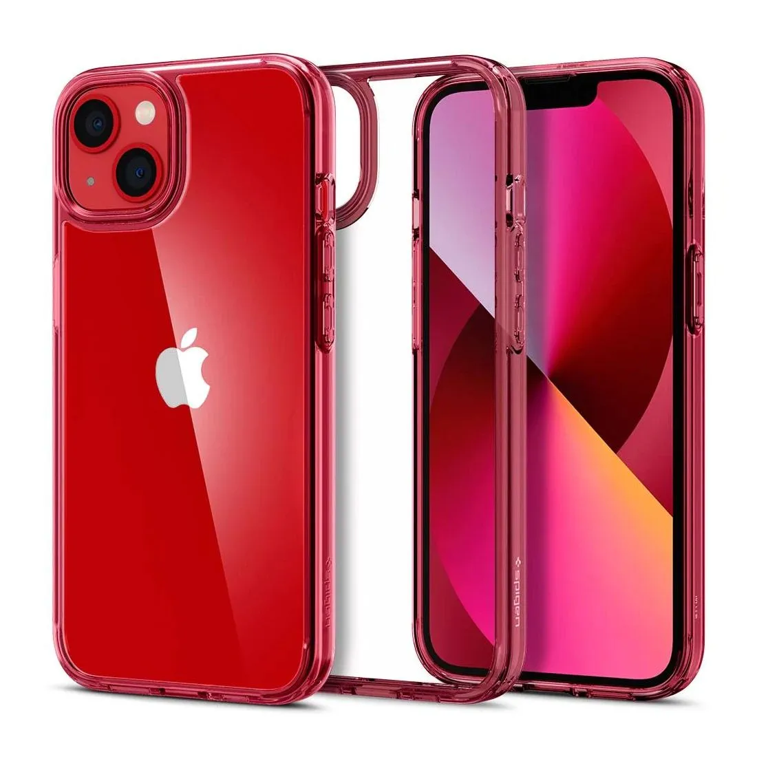 Husă Spigen iPhone 13, Ultra Hybrid, Red Crystal