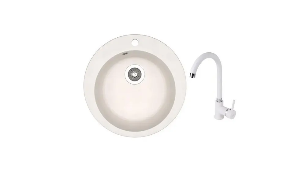 SET chiuveta Dr Gans GALA + SanDonna F 7073 alb    