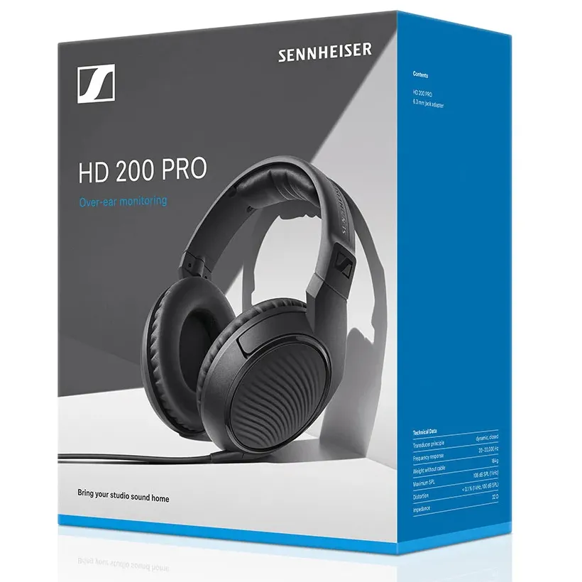 Căști Sennheiser HD 200 Pro, Negru