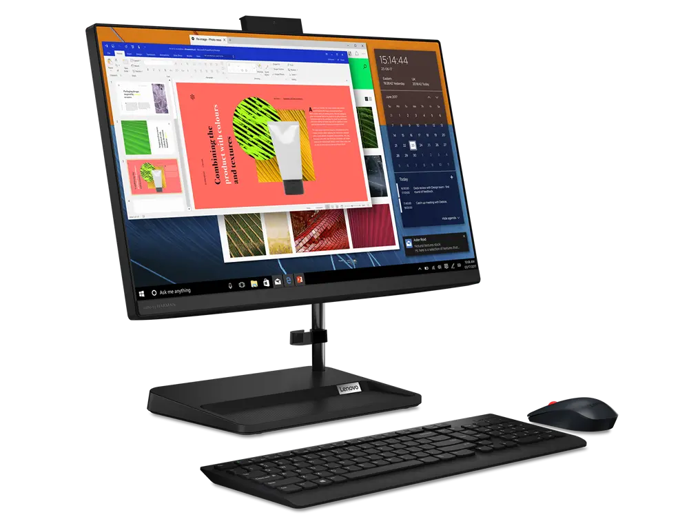 Computer All-in-One Lenovo IdeaCentre 3 22ITL6, 21,5", Intel Pentium Gold 7505, 4GB/256GB, Windows 11 Home, Negru