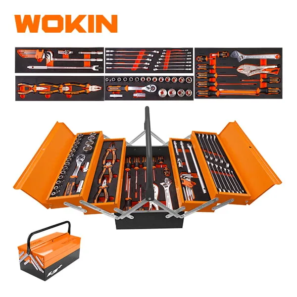 Trusa metalica cu scule WOKIN 60 piese
