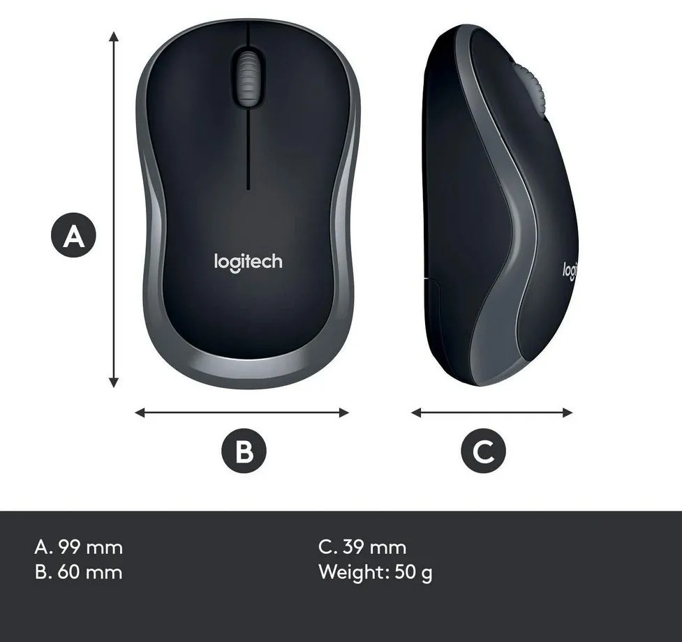Set Tastatură + Mouse Logitech MK270, Fără fir, Negru