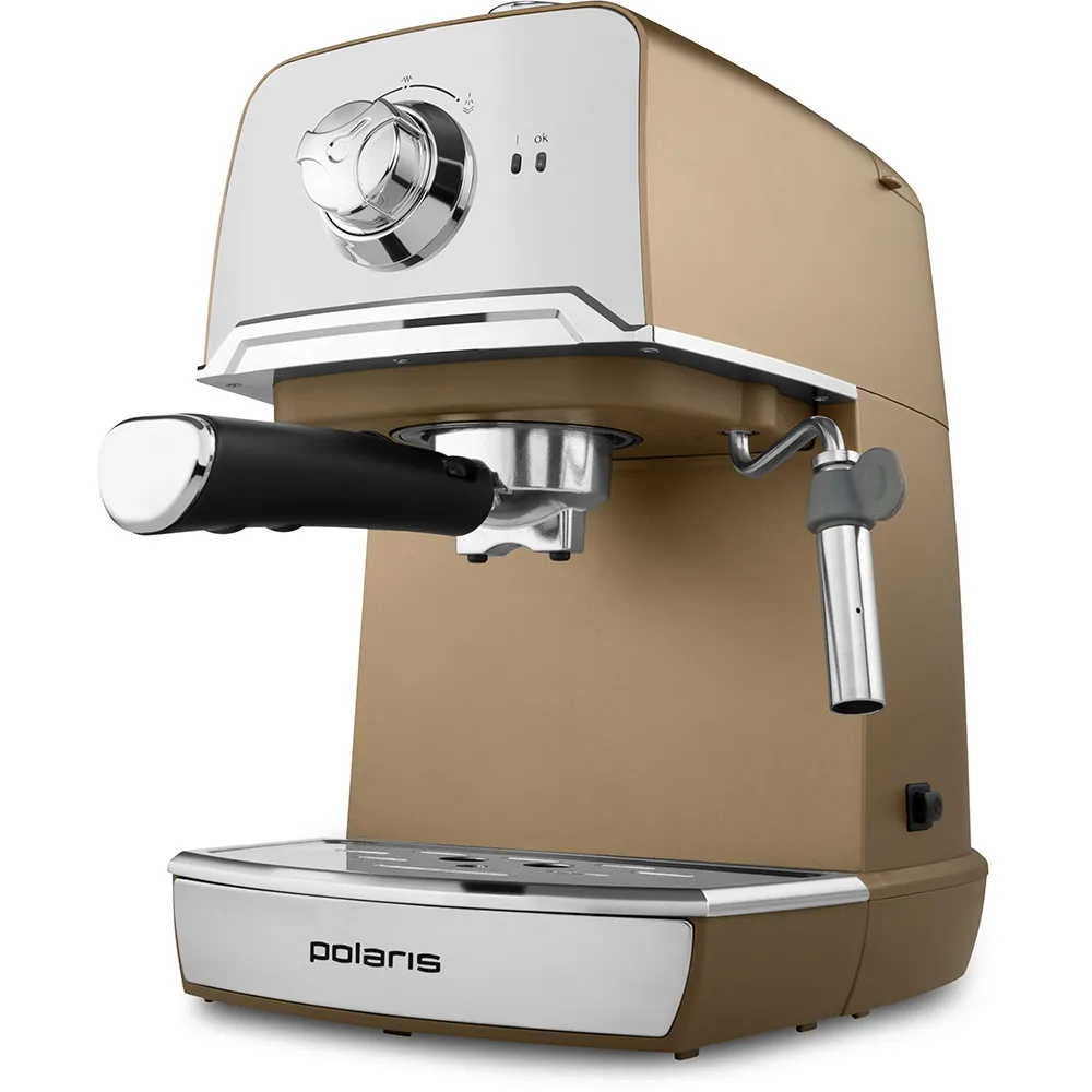 Espressor manual Polaris PCM1529E, 800W, Bej