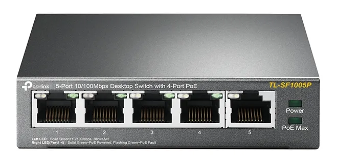 Comutator PoE TP-LINK TL-SF1005P, 4x IEEE 802.3af/at