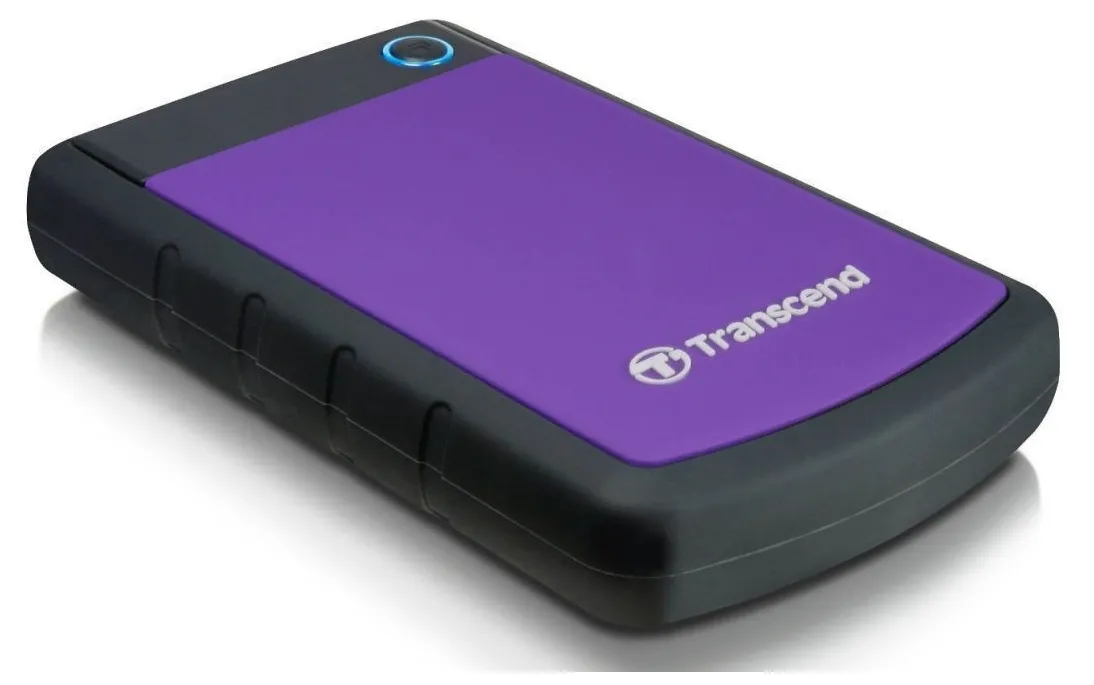 HDD portabil extern Transcend StoreJet 25H3P, 1 TB, Gri/Violet (TS1TSJ25H3P)