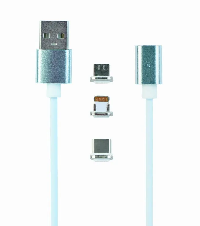 Adaptor pentru cablu USB Cablexpert CC-USB2-AMLM31-1M, /USB Type-C Alb